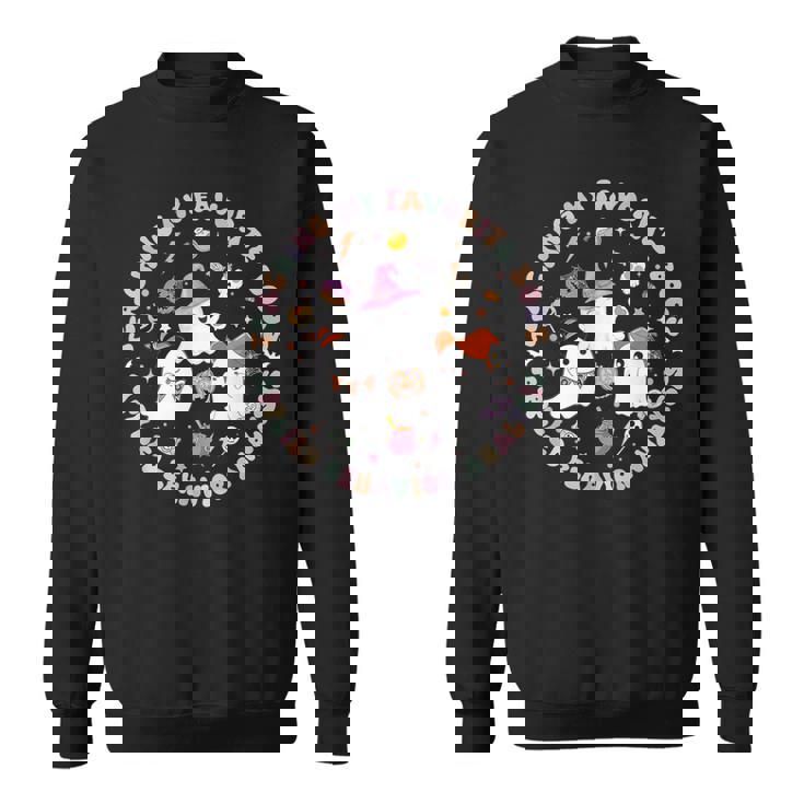 Halloween Aba Bcba Rbt Behavior Analyst Ghost Neurodiversity Sweatshirt