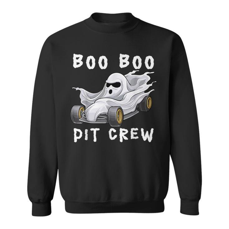 Halloween Race Car Party Racing Ghost Boo Matching Pit Crew Sweatshirt