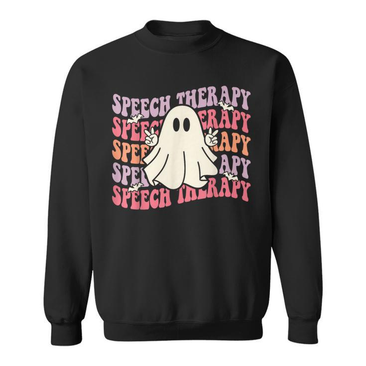 Halloween Speech Therapy Speech Language Pathology Sweatshirt