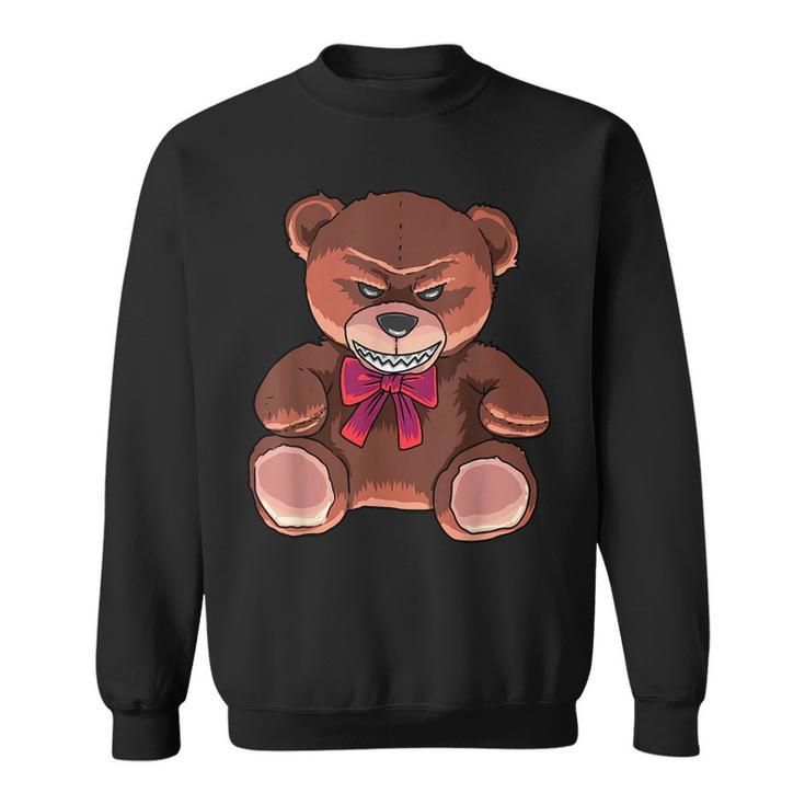 Halloween Teddy Scary Teddy Bear Vintage Retro  Sweatshirt