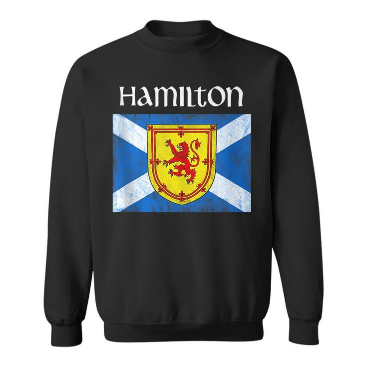 Hamilton Scottish Clan Name Gift Scotland Flag Festival Sweatshirt