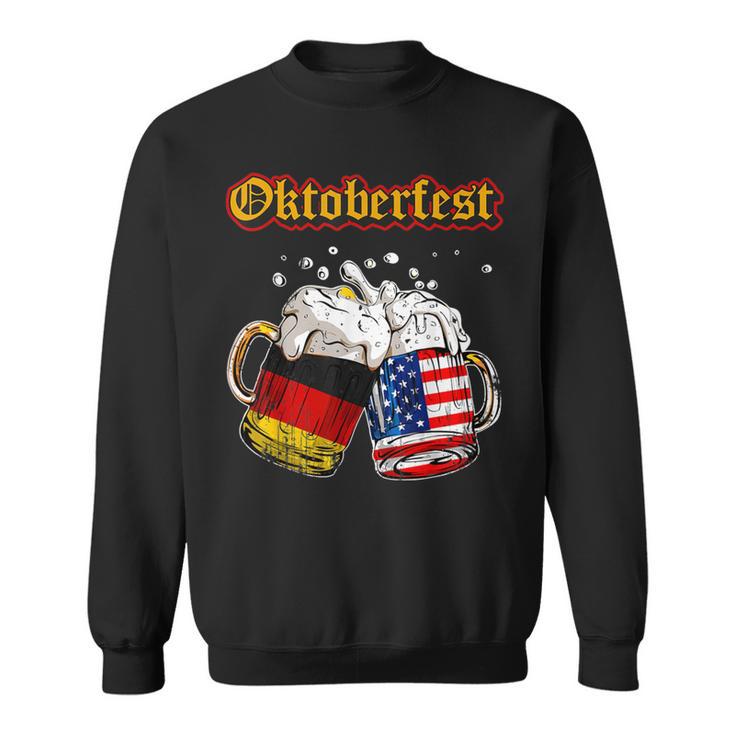 Happy Oktoberfest 2023 American German Munich Flag Sweatshirt