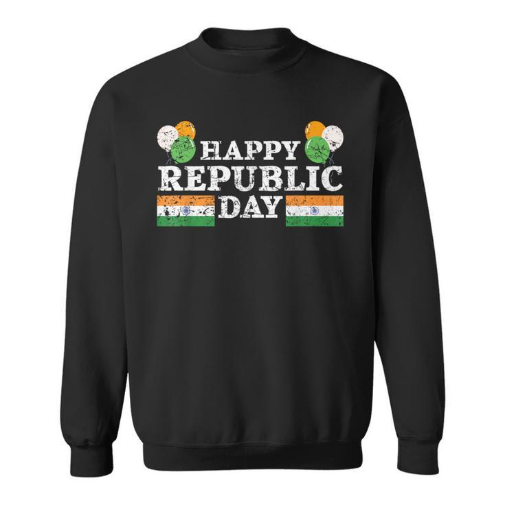 Happy Republic Day Hindustani India Flag Indian Sweatshirt