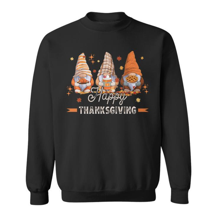 Happy Thanksgiving Autumn Gnomes With Harvest Sweatshirt