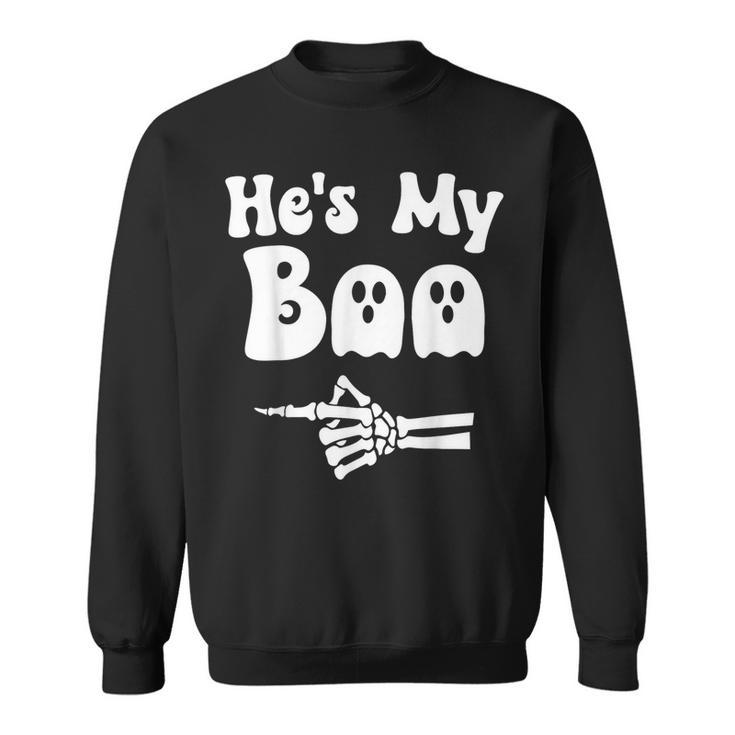 He's My Boo Matching Halloween Pajama Couples He's My Boo Sweatshirt