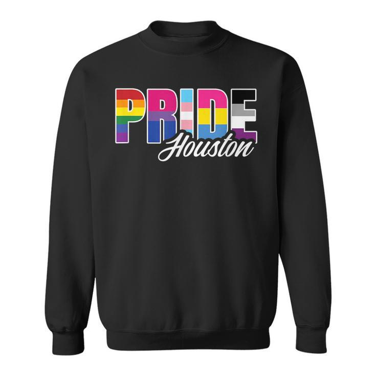 Houston Texas Gay Pride Lesbian Bisexual Transgender Pan  Sweatshirt