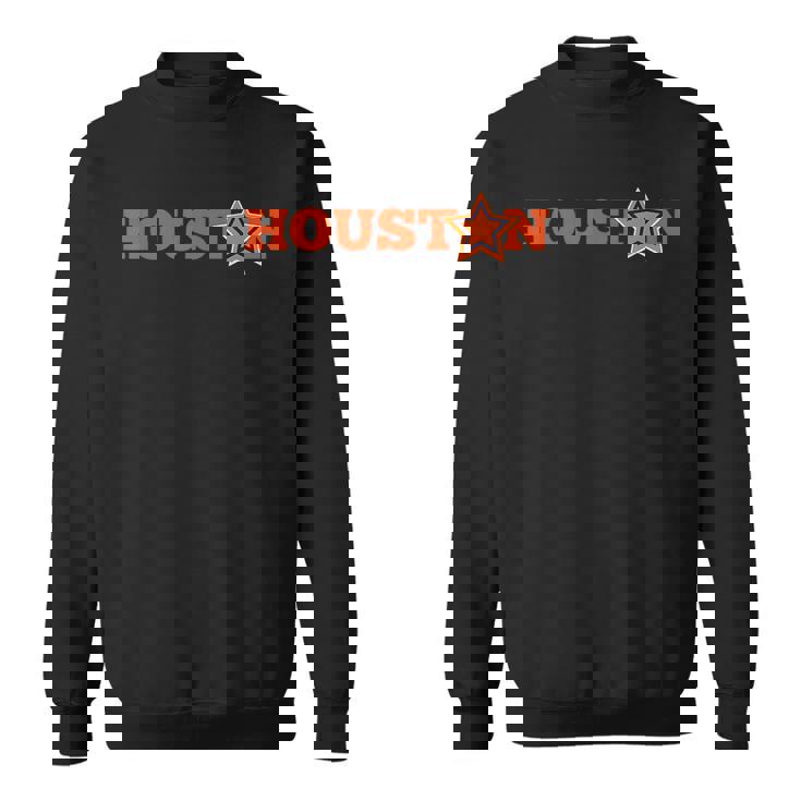 Houston Vintage Retro Star Colors Sweatshirt