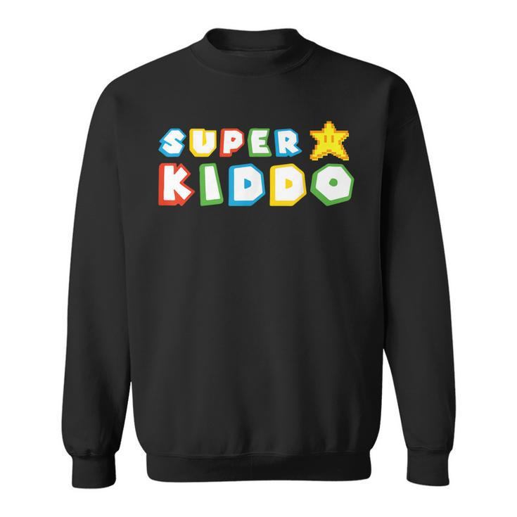 Humor Super Kiddo Gaming Meme Funny Gift For Kiddo  Sweatshirt
