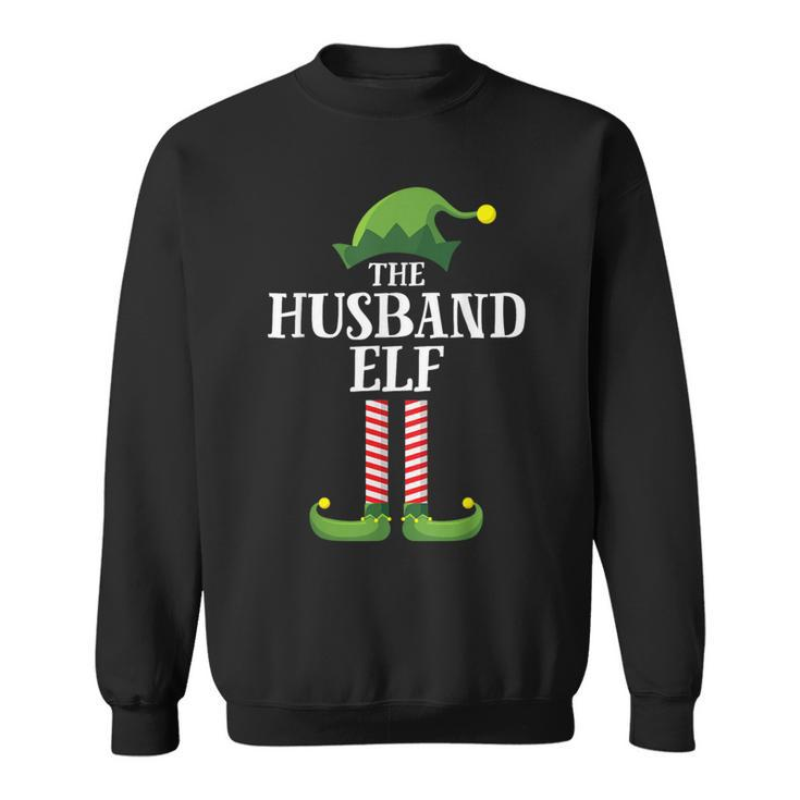 Husband Elf Matching Family Group Christmas Party Sweatshirt