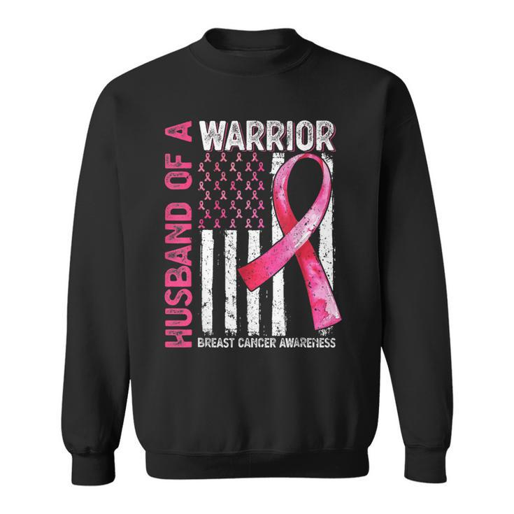 Husband Of A Warrior Support Breast Cancer Awareness Month Sweatshirt