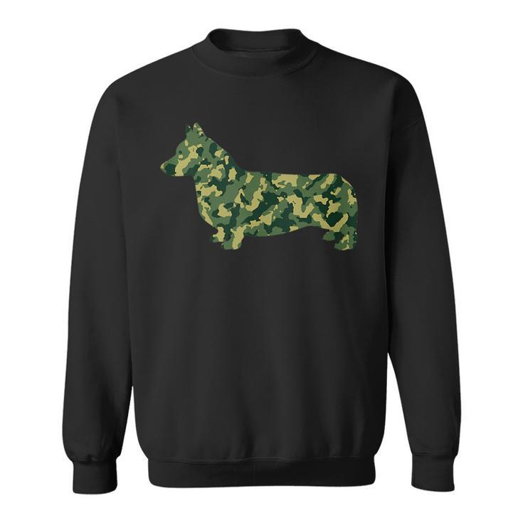 I Love My Corgi Dog Camouflage Gift  Sweatshirt