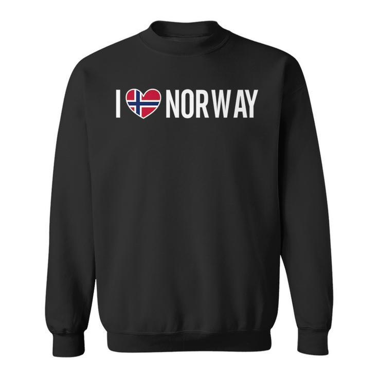 I Love Norway Norwegian Flag Oslo Nordic Norge Pride   Sweatshirt