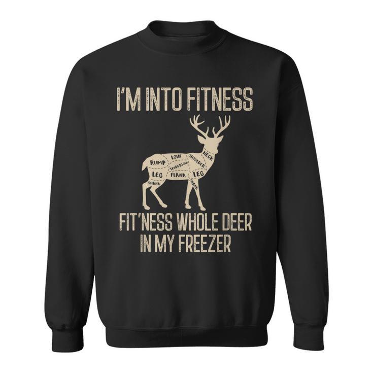 Im Into Fitness Joke Deer Hunting For Hunters Men s Back Print T shirt Mazezy