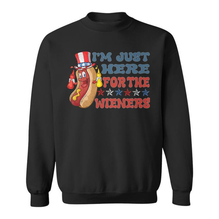 Im Just Here For The Wieners   Sweatshirt
