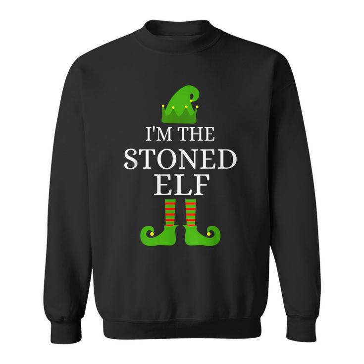 I'm The Stoned Elf Matching Family Group Xmas Sweatshirt