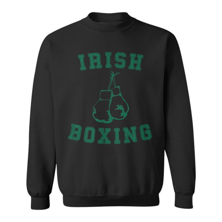 Irish Boxing Green Vintage Distressed Style Sweatshirt