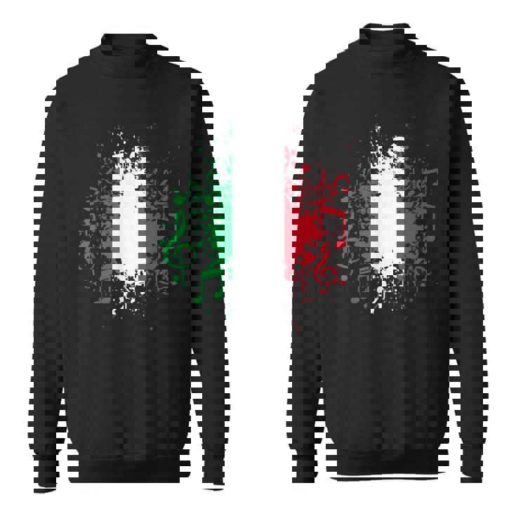 Italian Flag Music Italian Flag Sweatshirt