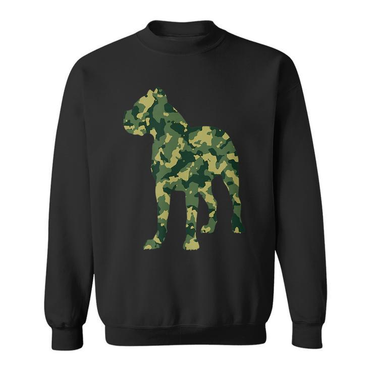 Italian Mastiff Cane Corso Dog Camouflage Gift  Sweatshirt