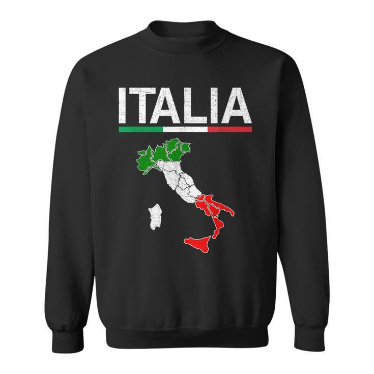 Italy Flag Vintage Italian Design Italia  Sweatshirt
