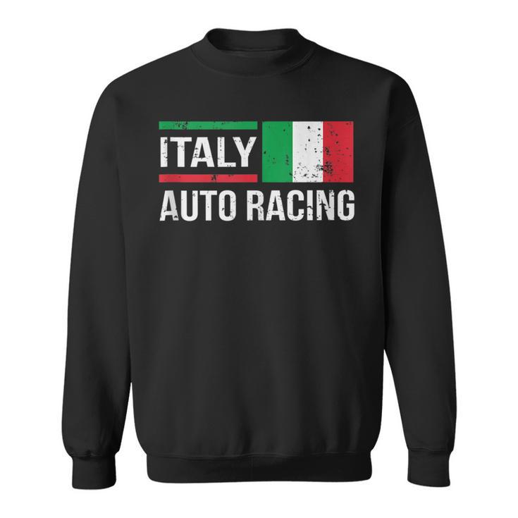 Italy Italian Flag Formula Car Auto Racing Race Fan  Sweatshirt
