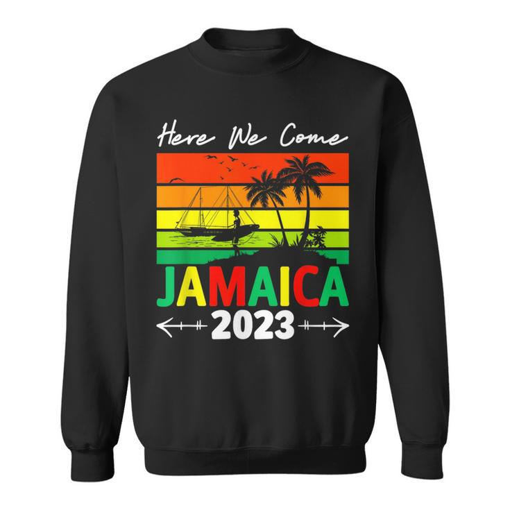 Jamaica Here We Come Matching Family 2023 Dream Vacation  Sweatshirt