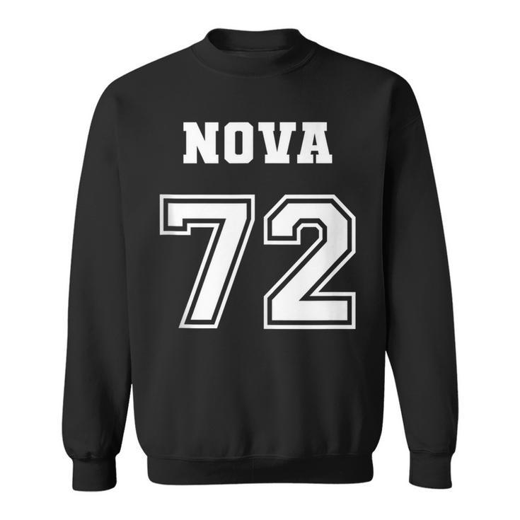 Jersey Style Nova 72 1972 Classic Old School Muscle Car Sweatshirt