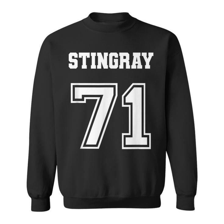 Jersey Style Stingray 71 1971 Vintage American Sports Car Sweatshirt