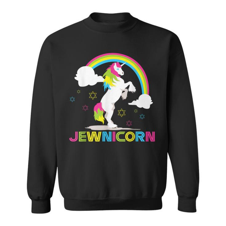 Jewnicorn Jewish Unicorn Hanukkah Ugly Christmas Sweater Sweatshirt