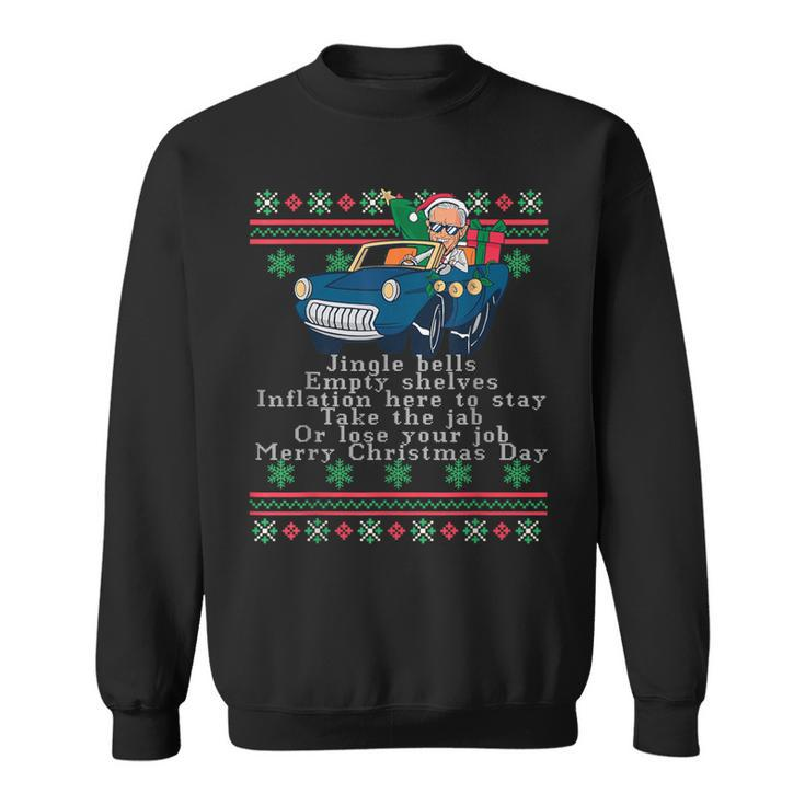 Jingle Joe Biden Santa Trump Ugly Christmas Sweater Sweatshirt