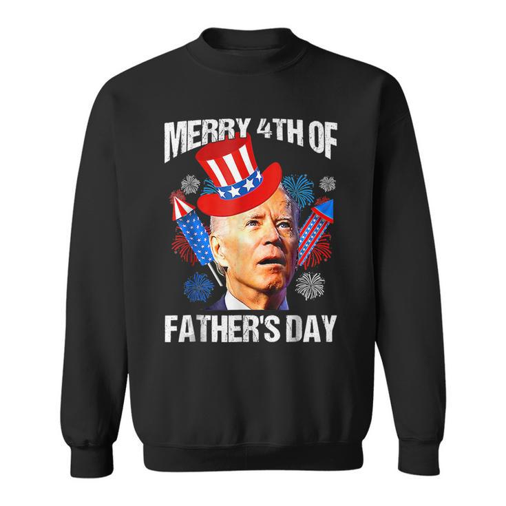 Joe Biden Confused Merry 4Th Of Fathers Day Fourth Of July  Sweatshirt