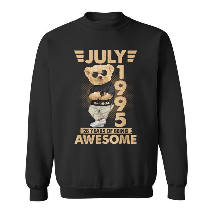 July 1995 28Th Birthday 2023 28 Years Of Being Awesome Sweatshirt