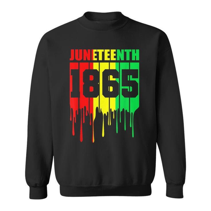 Junenth 1865 African Flag Color Celebrate Junenth  Sweatshirt