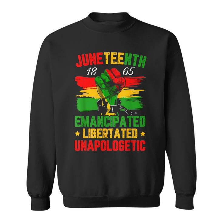 Junenth 1865 Black History African American Freedom Gifts Sweatshirt