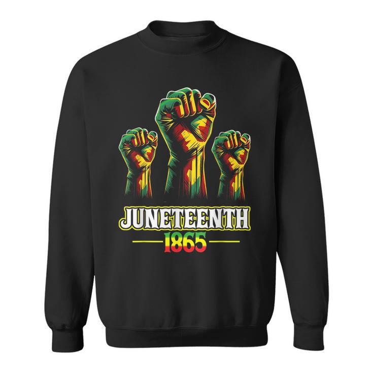 Junenth 1865 Black History African American Freedom  Sweatshirt