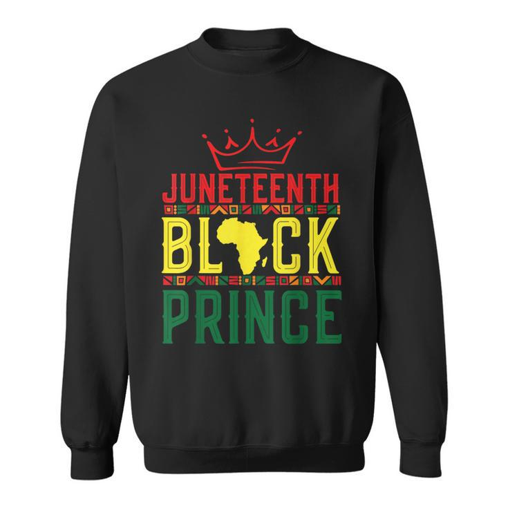 Junenth 1865 Boy Son Afro American African Prince  Sweatshirt