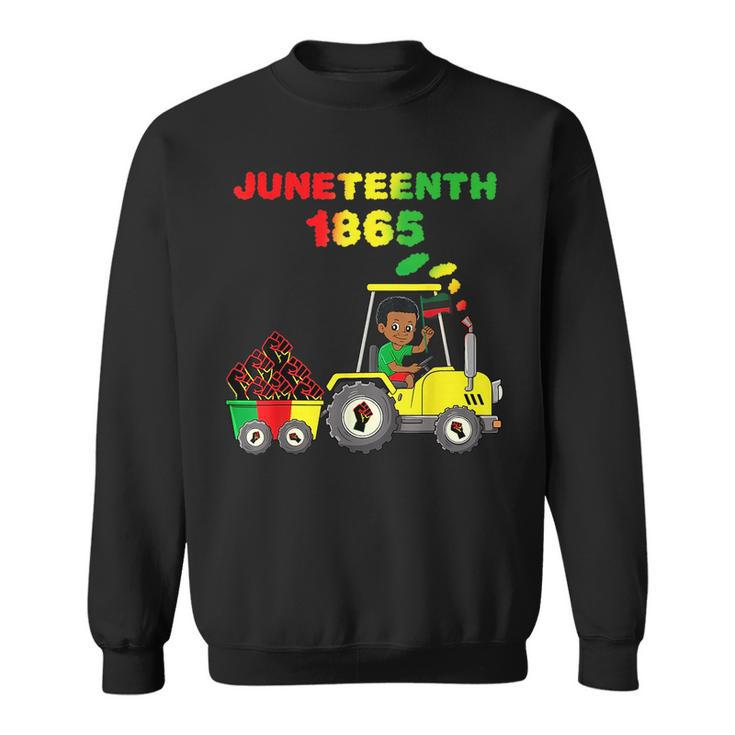 Junenth 1865 In Tractor Funny Toddler Boys Fist Kids  Sweatshirt