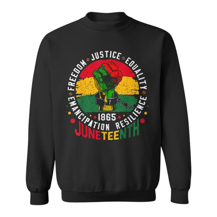 Junenth African American Black History 1865 Junenth Sweatshirt