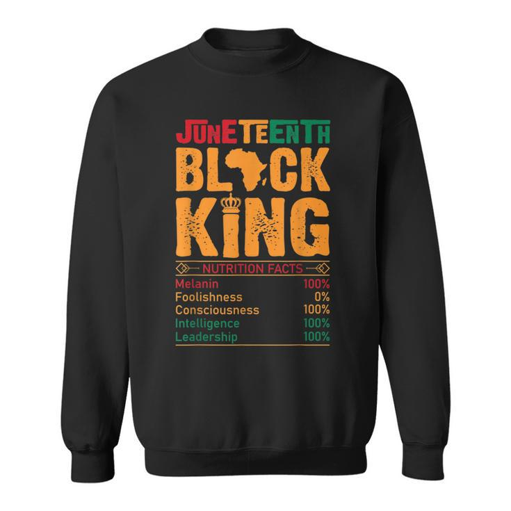 Junenth Black King Nutritional Melanin Dad Fathers Day  Sweatshirt