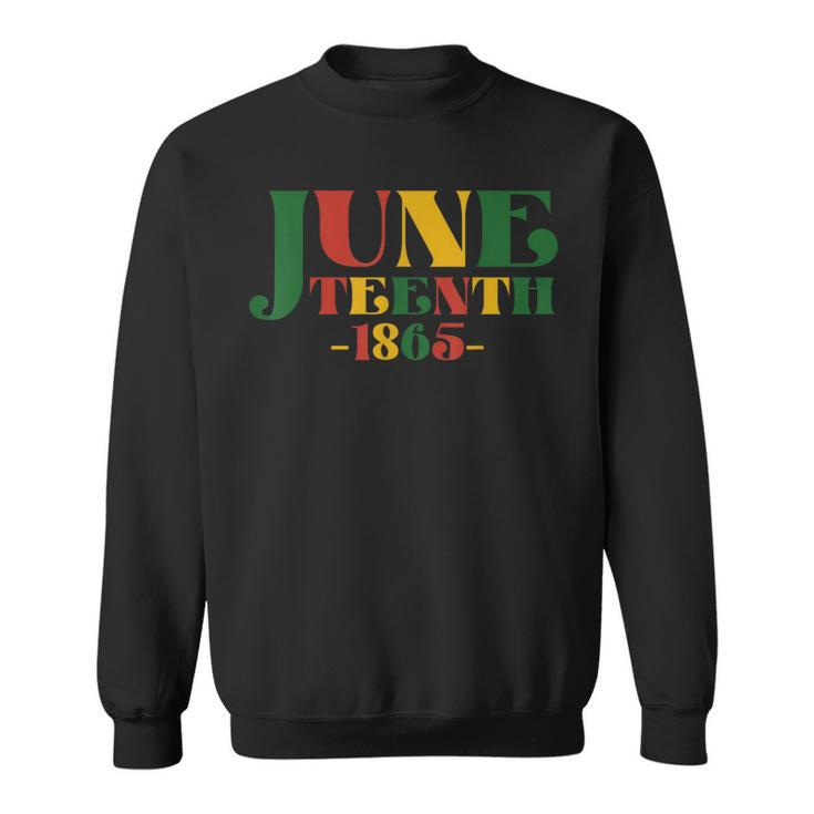 Junenth Celebrate Black Freedom 1865 Junenth Afro  Sweatshirt