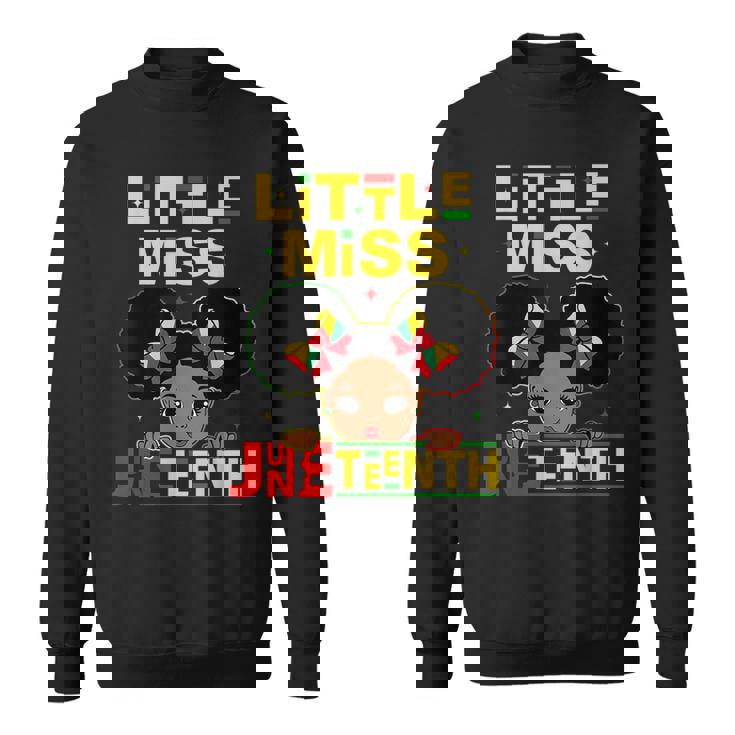 Junenth Celebrating 1865 Cute Black Girls Kids Toddler 1865 Funny Gifts Sweatshirt