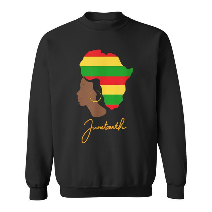 Junenth Celebrating Black Freedom 1865 - African American  Sweatshirt
