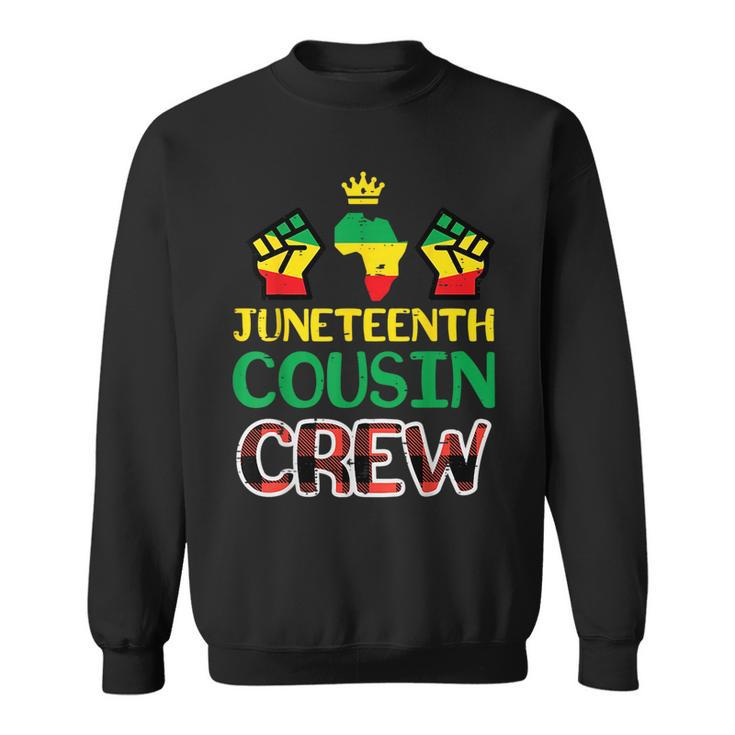 Junenth Cousin Crew Black History Boys Girls Kids Toddler  Sweatshirt