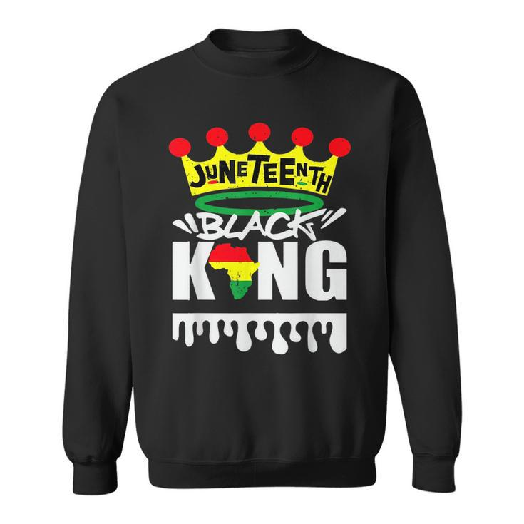 Junenth Is My Independence Day Black King Fathers Day  Sweatshirt