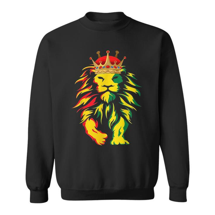 Junenth Is My Independence Day Black King Lion Father Day  Sweatshirt