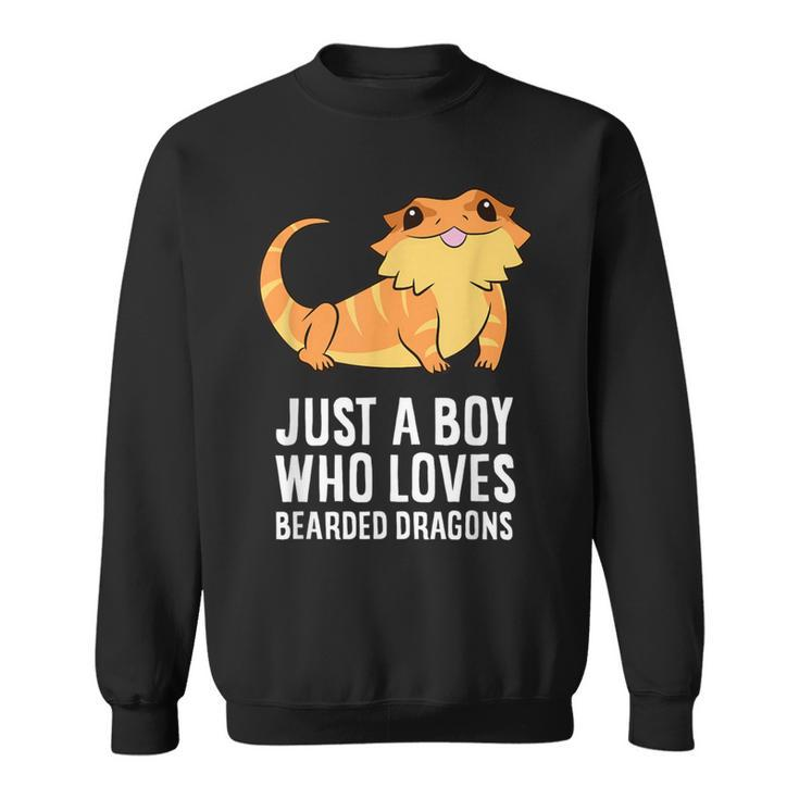 Just A Boy Who Loves Bearded Dragons Sweatshirt