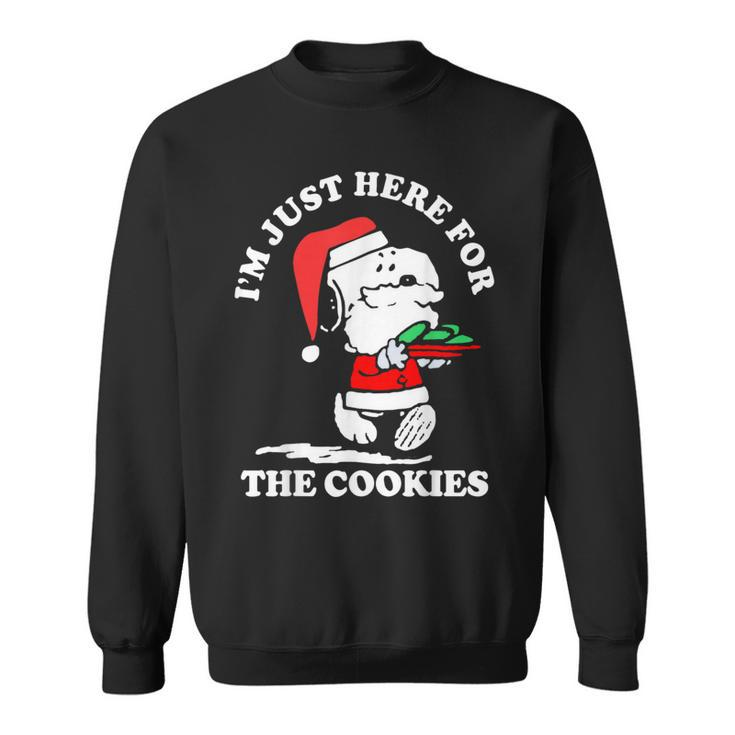 Im Just Here For The Cookies Christmas Sweatshirt