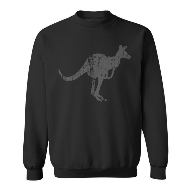 Kangaroo Vintage Design - Kangaroo Print  Sweatshirt