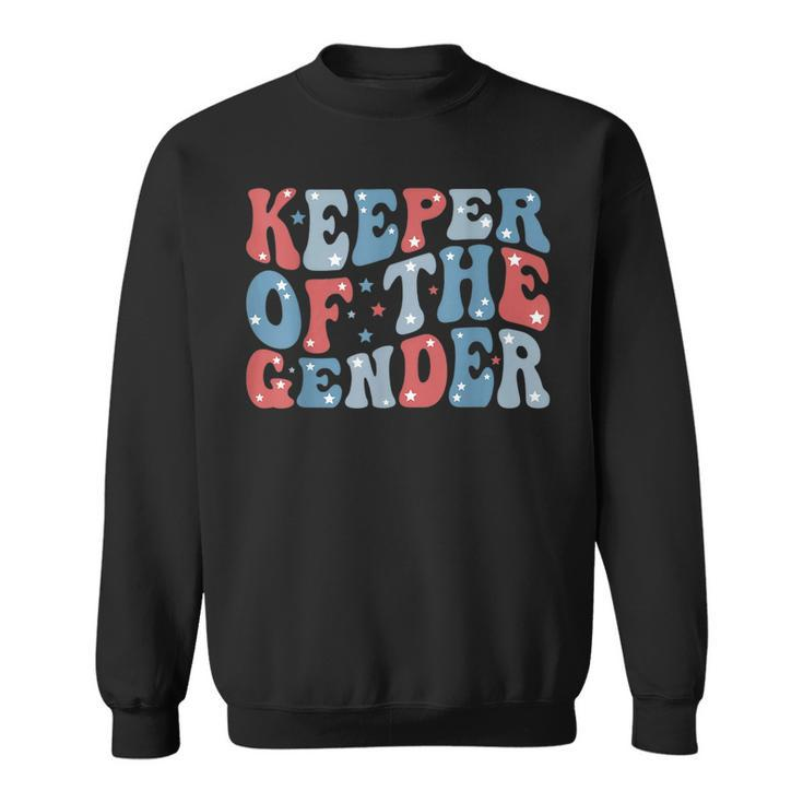 Keeper Of The Gender 4Th Of July Gender Reveal Theme Party  Sweatshirt