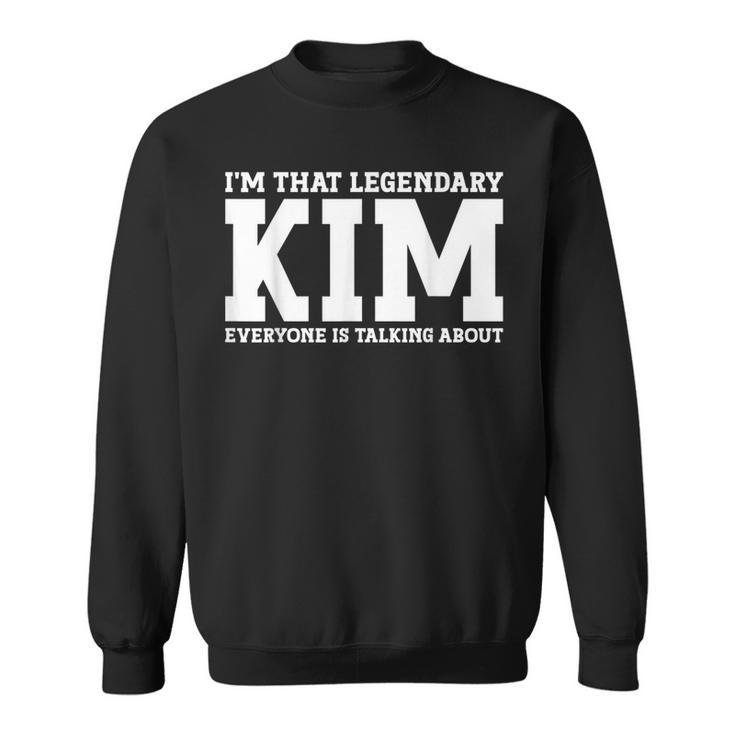 Kim Surname Funny Team Family Last Name Kim Sweatshirt