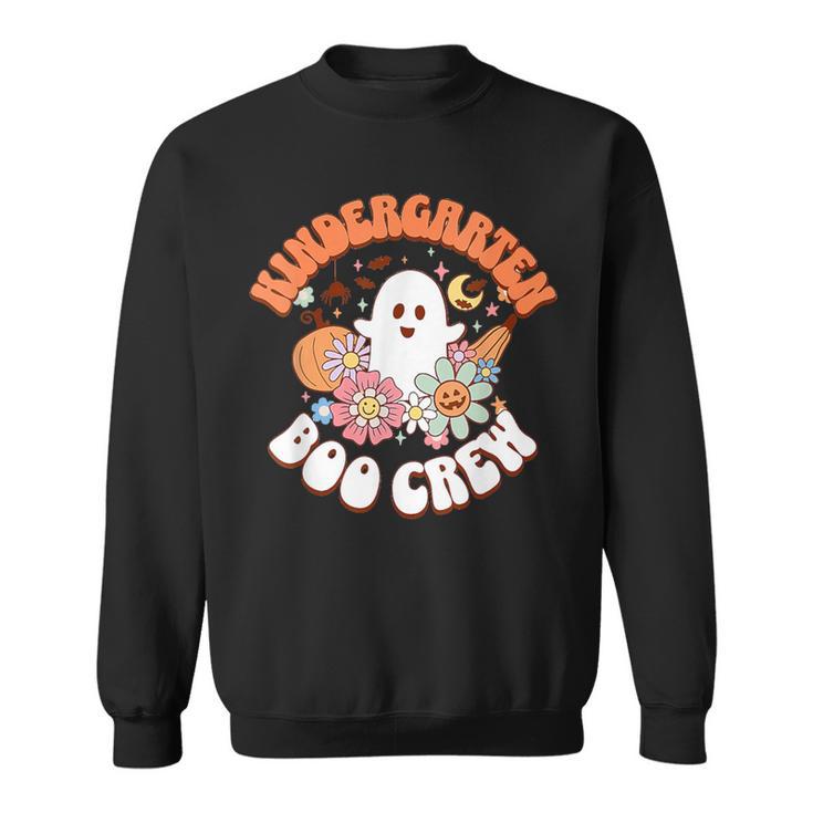 Kindergarten Boo Crew Ghost Pumpkin Kindie Cute Halloween Sweatshirt